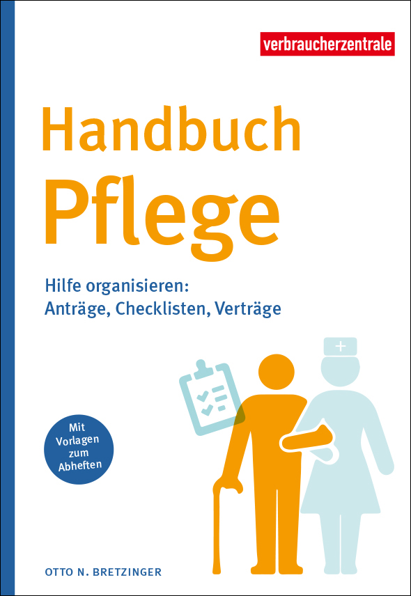 Titelbild des Ratgebers "Handbuch-Pflege"