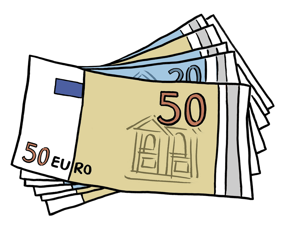 viele Geldscheine