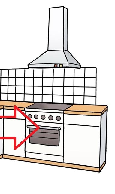 Herd mit rotem Pfeil 