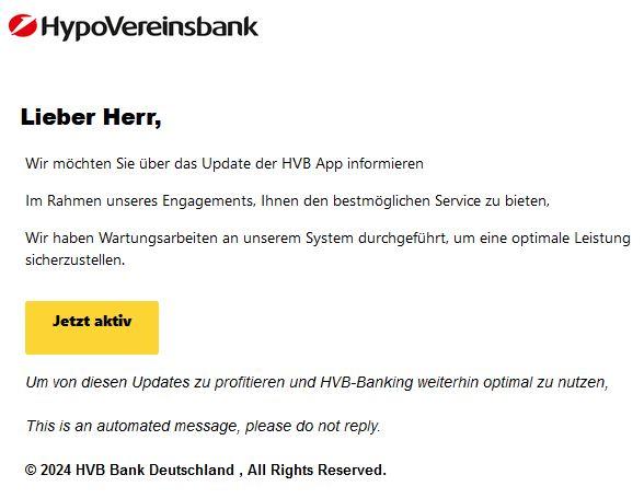 HypoVereinsbank Phishing