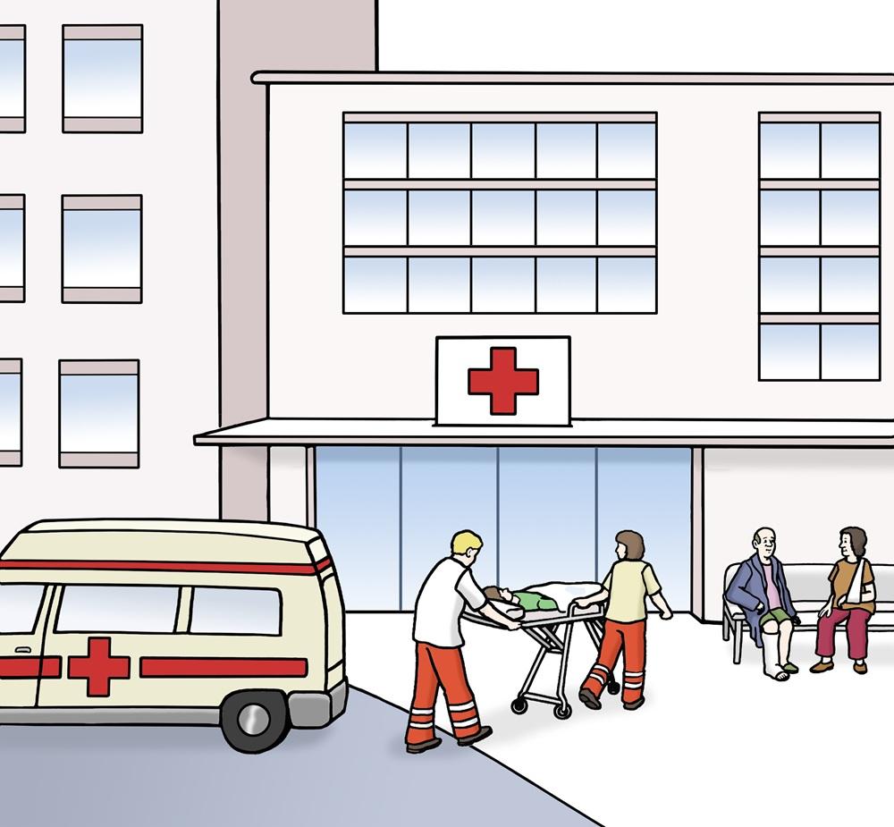 krankenhaus außen