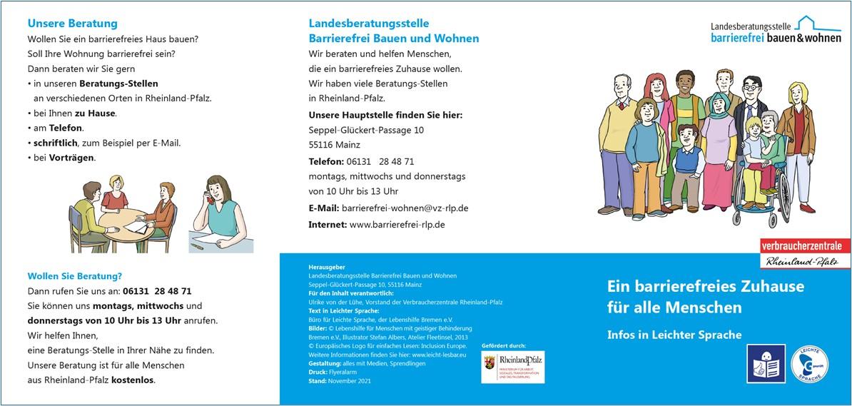Flyerauszug Leichte Sprache