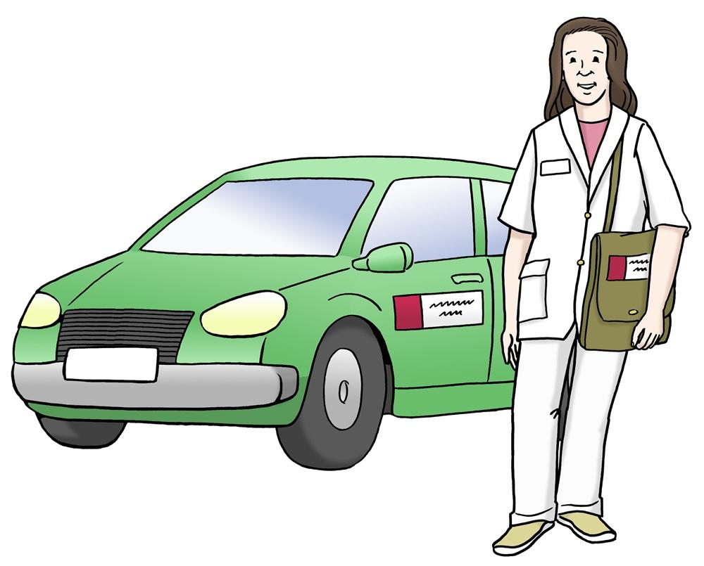 Pflege-Dienst mit Auto