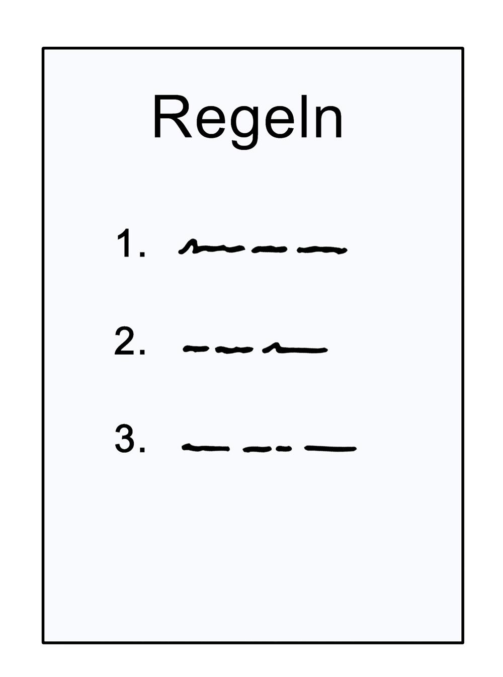 Liste Regeln