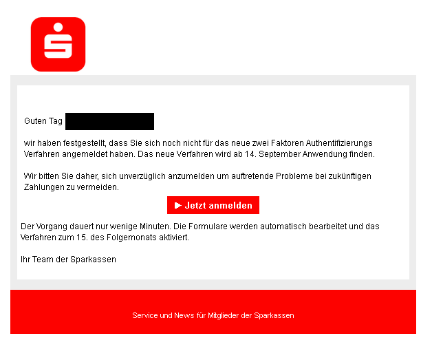 Phishing Sparkasse