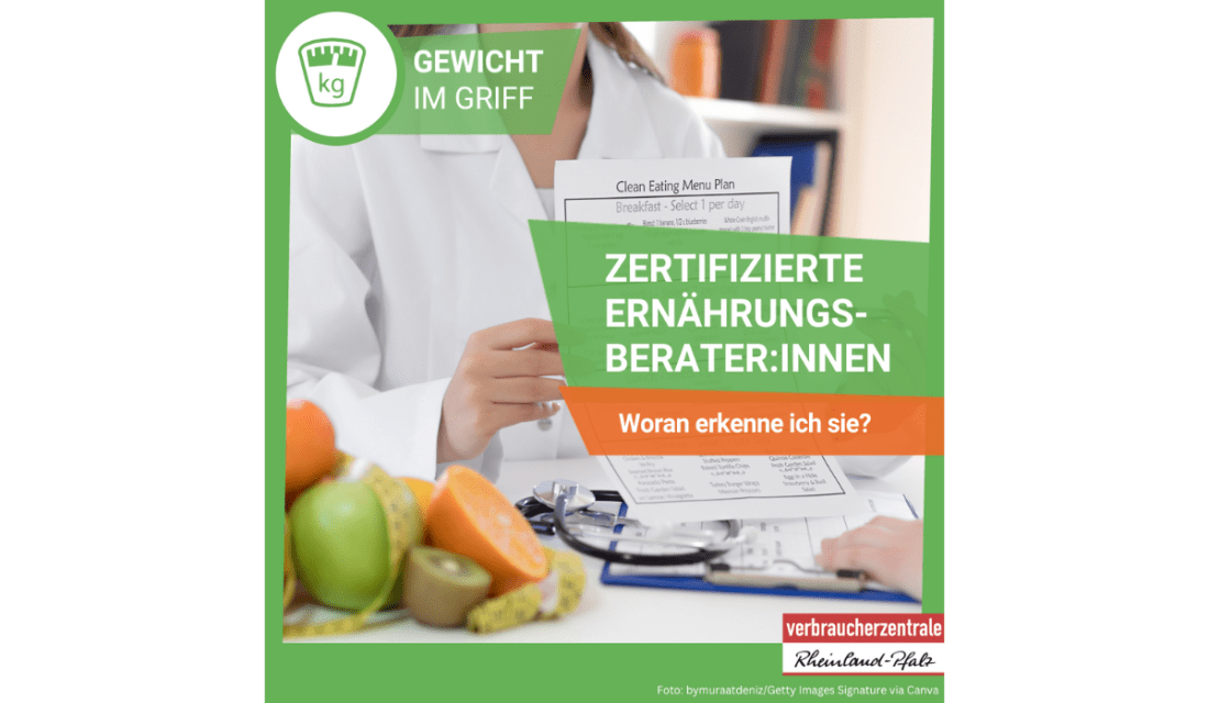 Gewicht im Griff. "Zertifizierte ernährungs- berater:innen? Woran erkenne ich sie?
