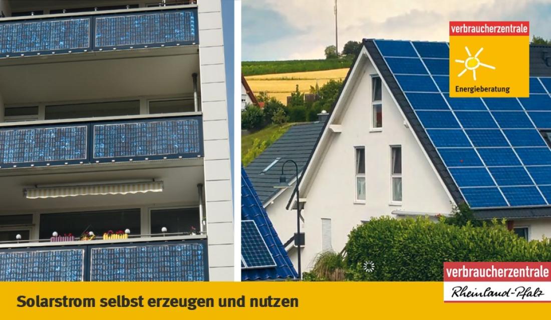 Balkonkraftwerke und Solarmodule auf Hausdach