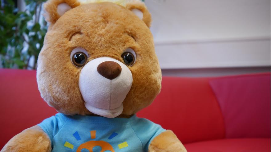 Dieser Teddybär kann sprechen.