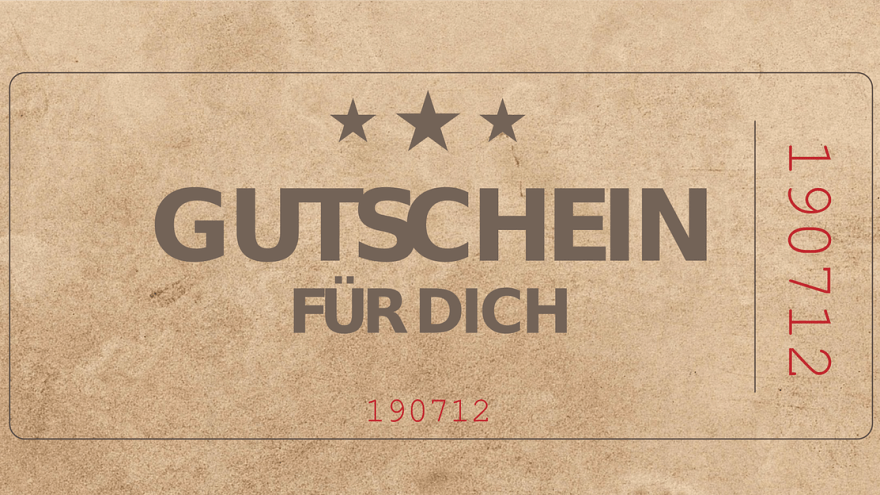 Gutschein Coupon