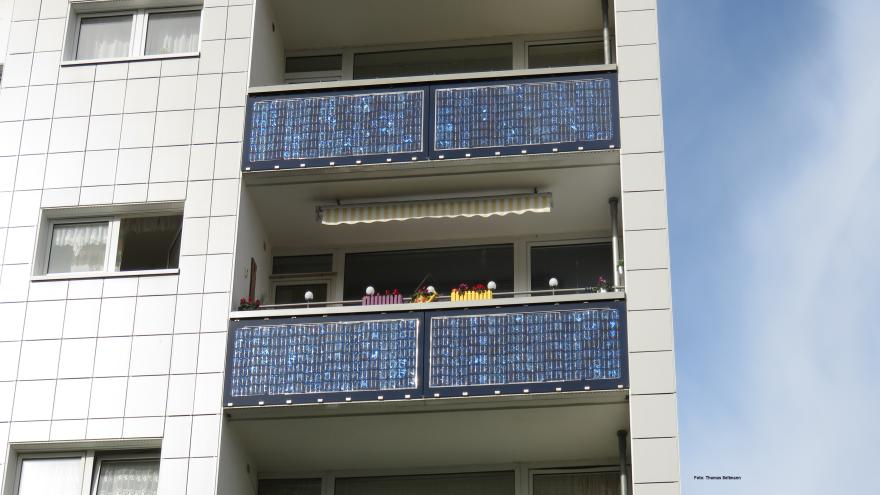 Balkon mit Stecker-PV
