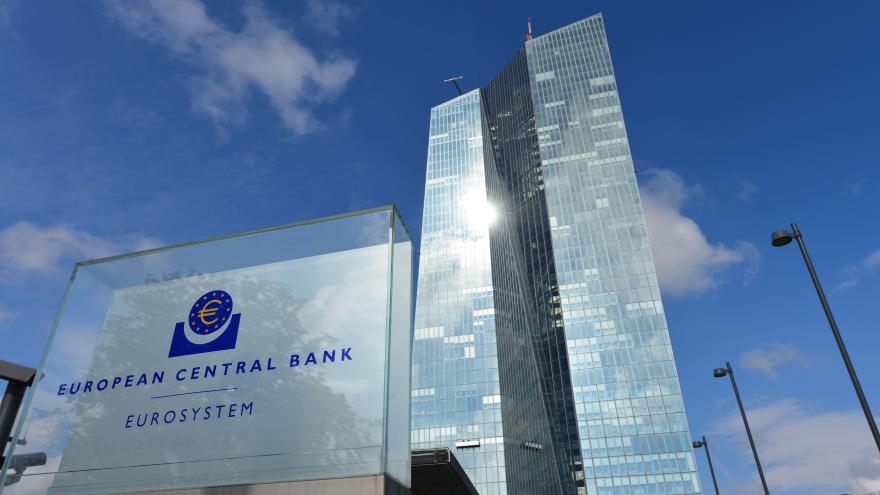Das Gebäude der Europäischen Zentralbank in Frankfurt am Main