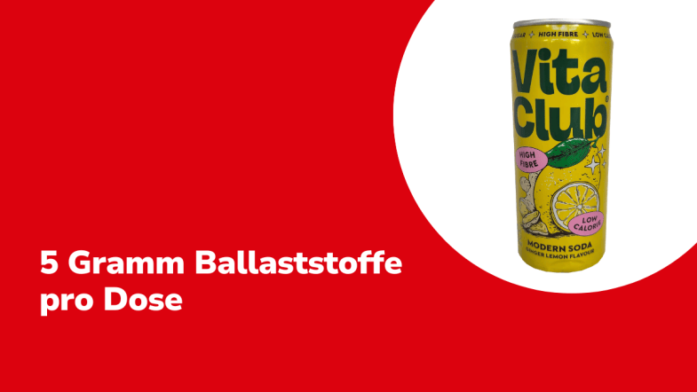 5 Gramm Ballaststoffe in einer Dose Vita Club