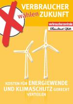 Postkarte mit Text: Kosten für Energiewende und Klimaschutz gerecht verteilen 
