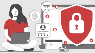 Grafische Darstellung der Möglichkeiten sich vor Cybercrime zu schützen