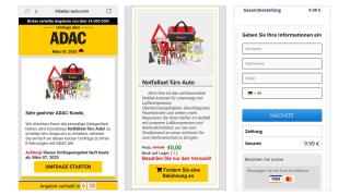 Screenshot der Betrugsmasche 